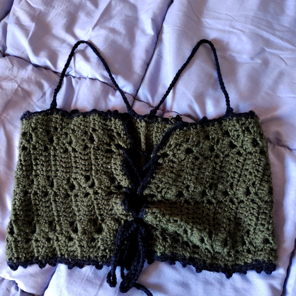 Handmade Crochet Corset Top size S/M